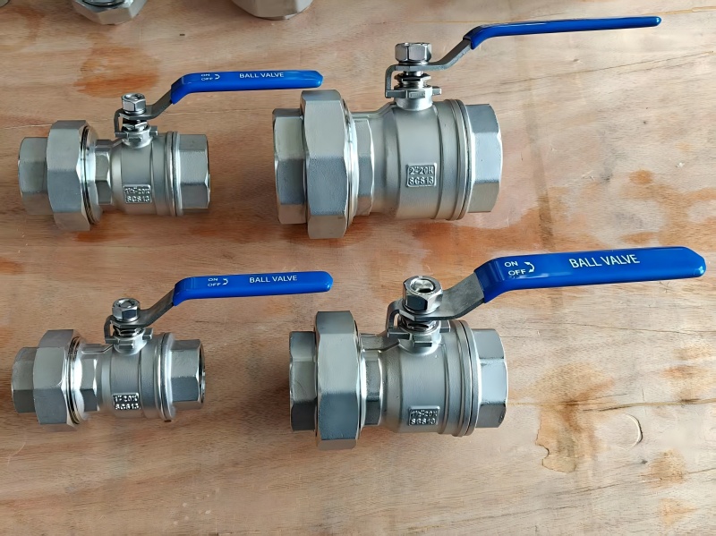 Korea-Market Exclusieve roestvrijstalen 2pc Union Ball-kleppen met JIS/KS 10K ~ 20K