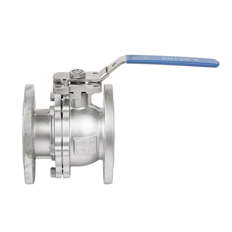 PN16/40 2pc DIN FLANGE roestvrijstalen kogelventiel met ISO5211 Direct montagekussen