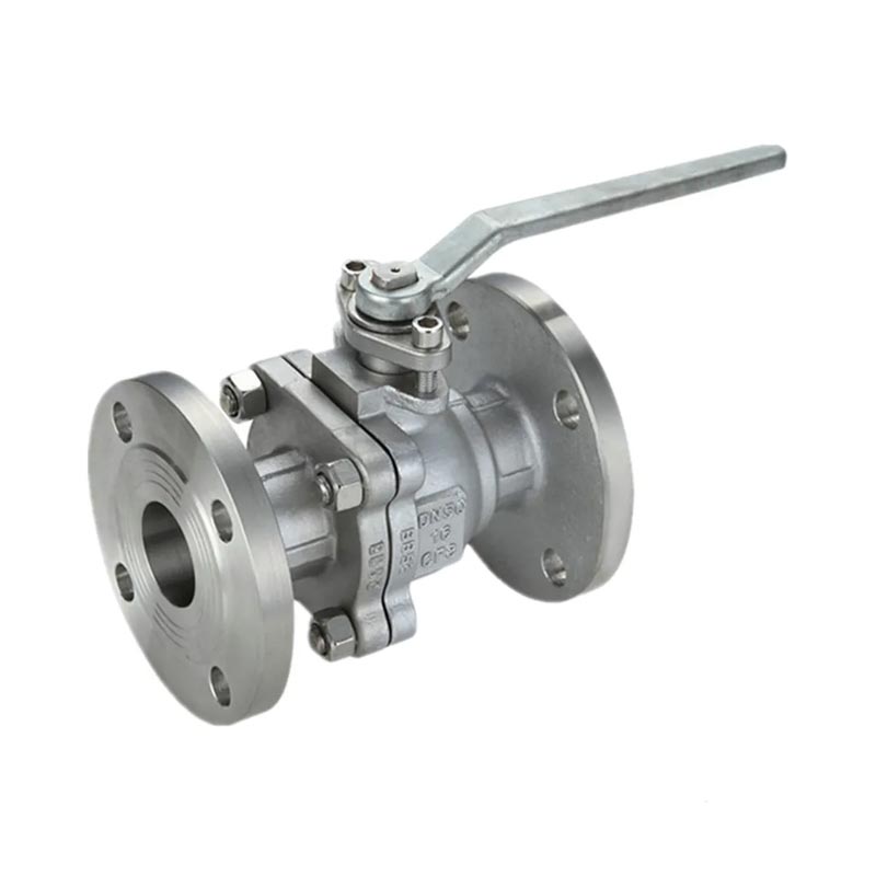 GB Stanrard 2pc flens roestvrijstalen kogelklep