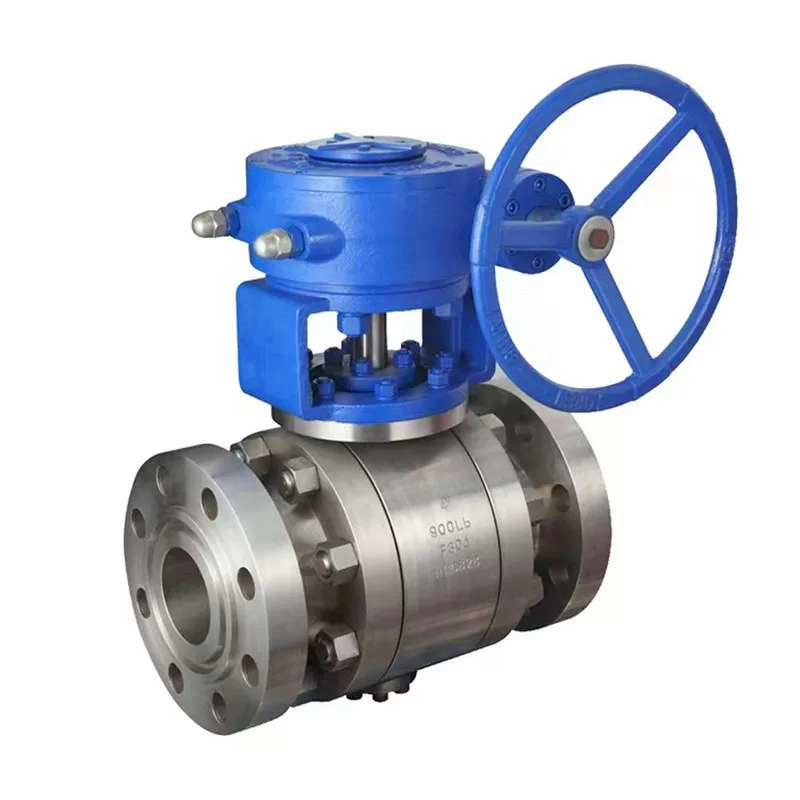 Gesmeed roestvrij staal 3-delige flens-tapkogelkranen