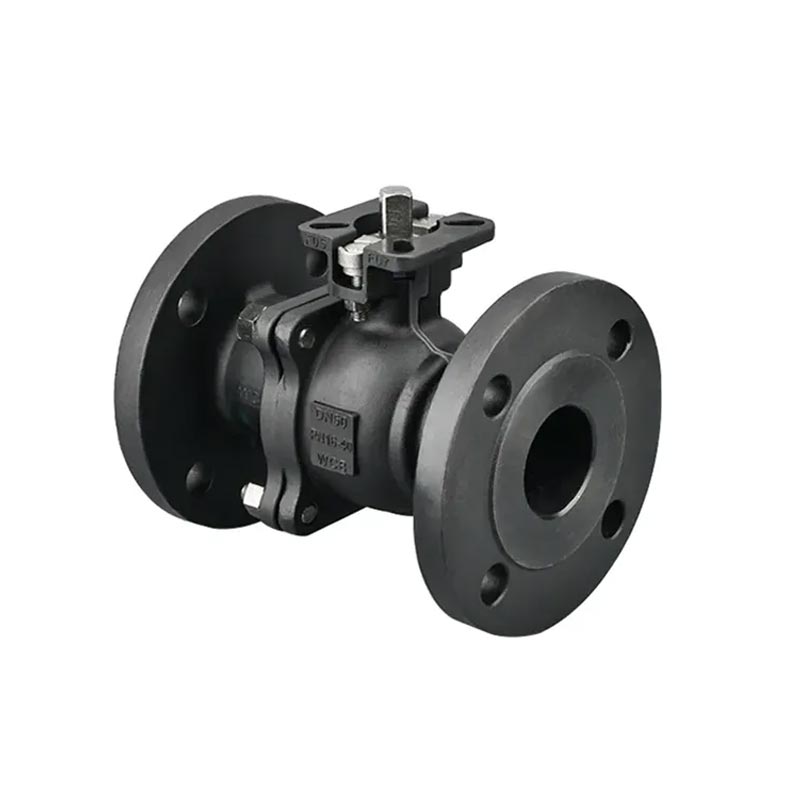 2 -stic koolstofstaal flenzende kogelventiel met ISO5211 bovenste flens voor actuator