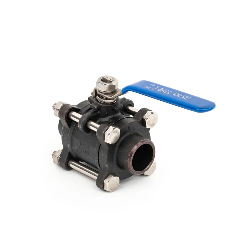 Carbon Steel 3-PC Welded Ends Ball Valve PN64